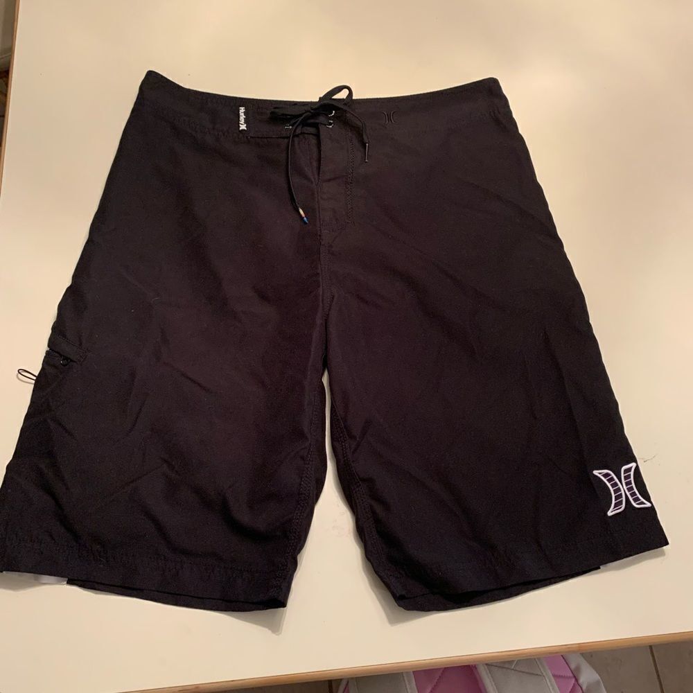HurleyΒ Black Board Shorts szβ32βEUC